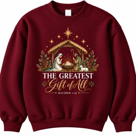 The Greatest Gift of All – Nativity Christmas Jumper