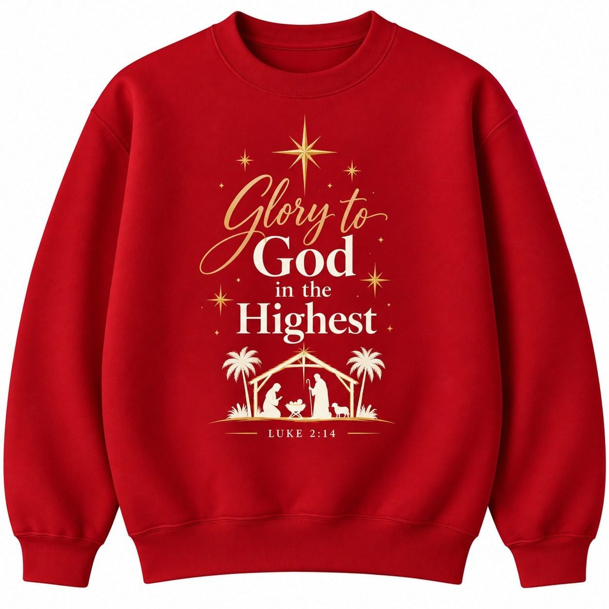 Glory to God in the Highest Christmas Jumper - Image 2
