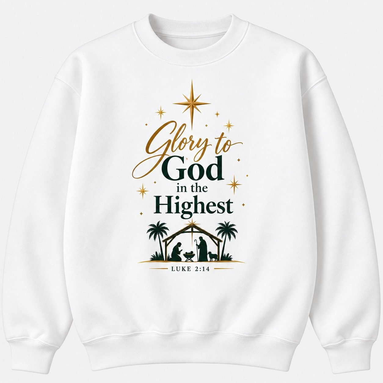 Glory to God in the Highest Christmas Jumper - Image 3