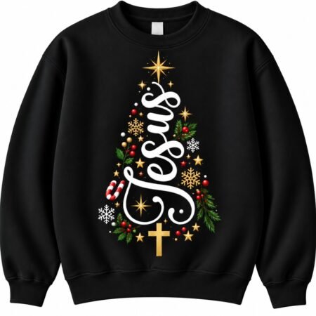 Jesus Christmas Tree Jumper